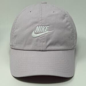 Nike Sportswear Heritage86 Futura Washed Hat Baseball Cap Logo Strapback Purple